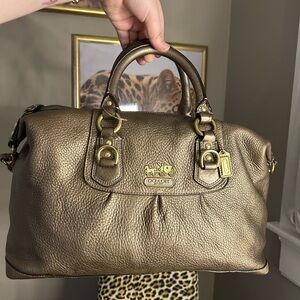 Modern Discontinued Authentic Brown Vintage Y2K Ashley Leather Coach Bag🤎